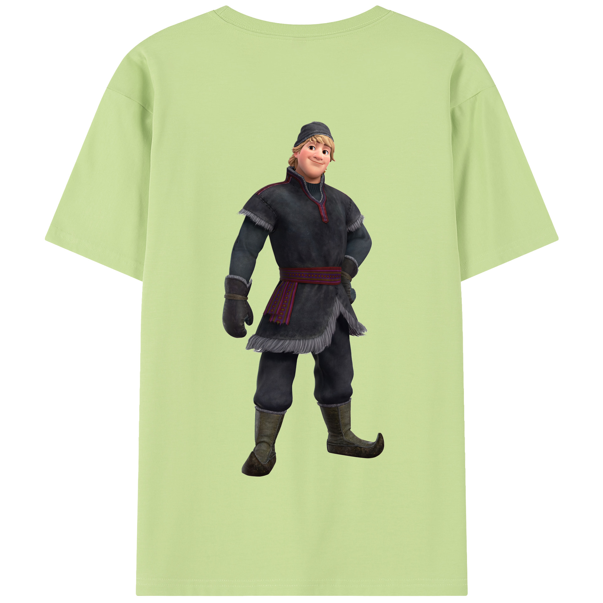 （画像用） アナと雪の女王 アンナ エルサ Frozen Anna Elsa 綿100％半袖Tシャツ（背面プリント）